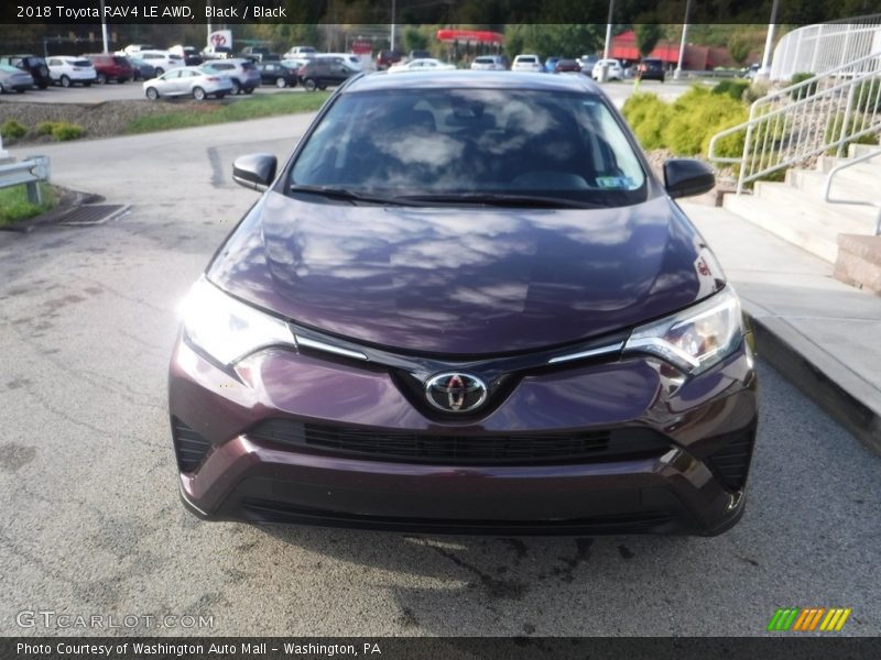 Black / Black 2018 Toyota RAV4 LE AWD