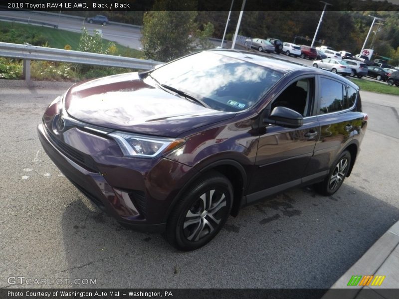 Black / Black 2018 Toyota RAV4 LE AWD