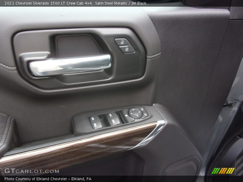 Satin Steel Metallic / Jet Black 2021 Chevrolet Silverado 1500 LT Crew Cab 4x4