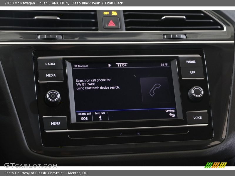 Deep Black Pearl / Titan Black 2020 Volkswagen Tiguan S 4MOTION