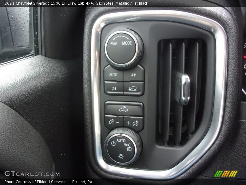 Satin Steel Metallic / Jet Black 2021 Chevrolet Silverado 1500 LT Crew Cab 4x4