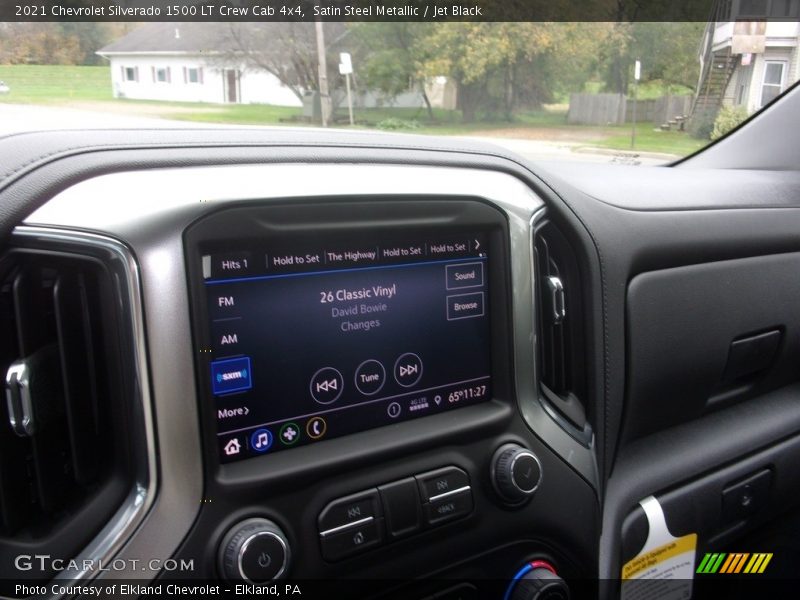 Satin Steel Metallic / Jet Black 2021 Chevrolet Silverado 1500 LT Crew Cab 4x4