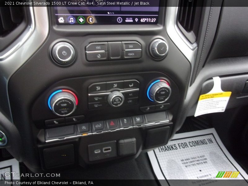 Satin Steel Metallic / Jet Black 2021 Chevrolet Silverado 1500 LT Crew Cab 4x4