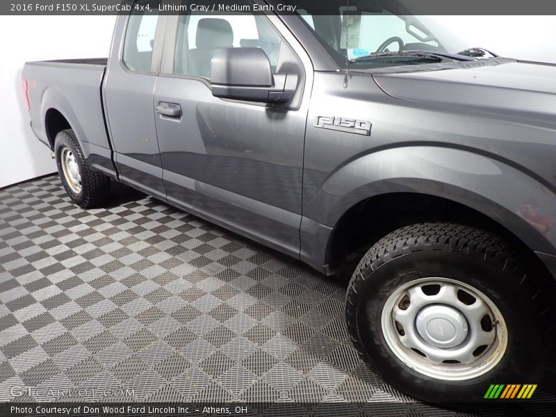 Lithium Gray / Medium Earth Gray 2016 Ford F150 XL SuperCab 4x4