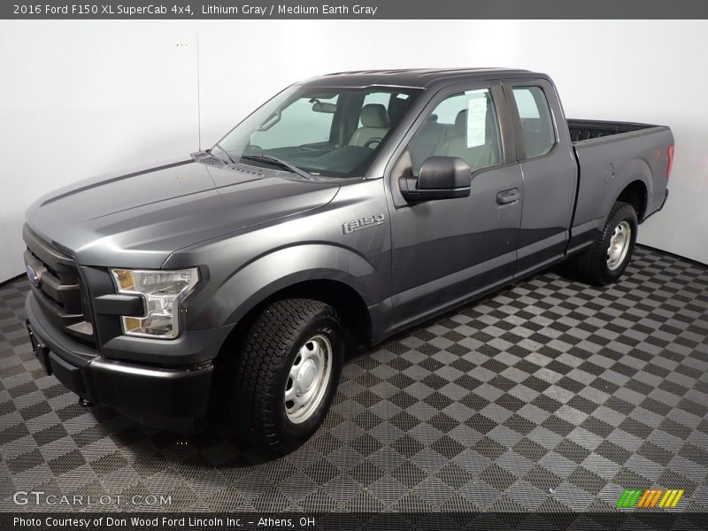 Lithium Gray / Medium Earth Gray 2016 Ford F150 XL SuperCab 4x4