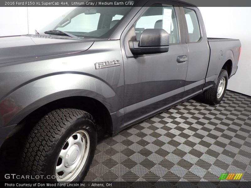 Lithium Gray / Medium Earth Gray 2016 Ford F150 XL SuperCab 4x4