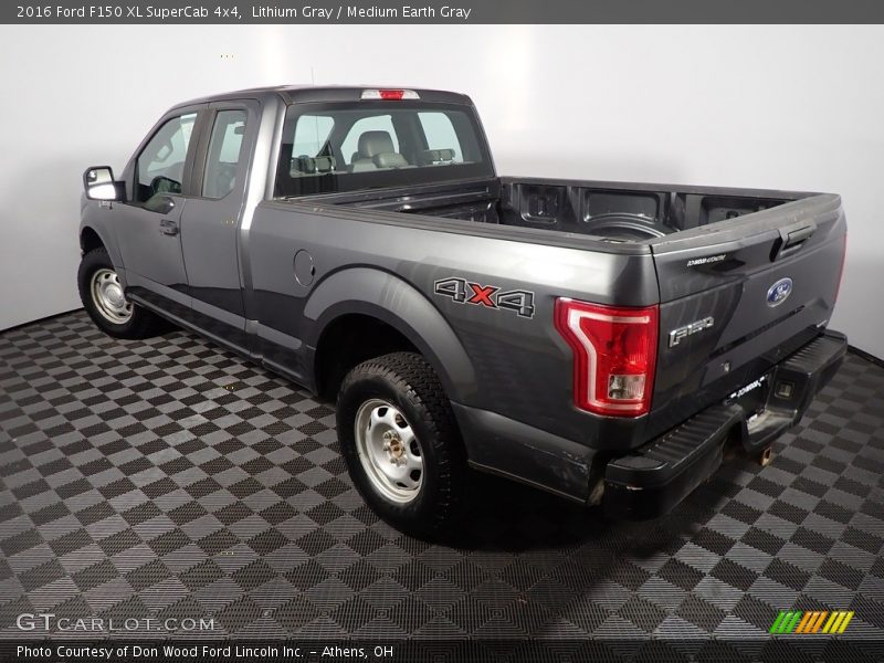 Lithium Gray / Medium Earth Gray 2016 Ford F150 XL SuperCab 4x4