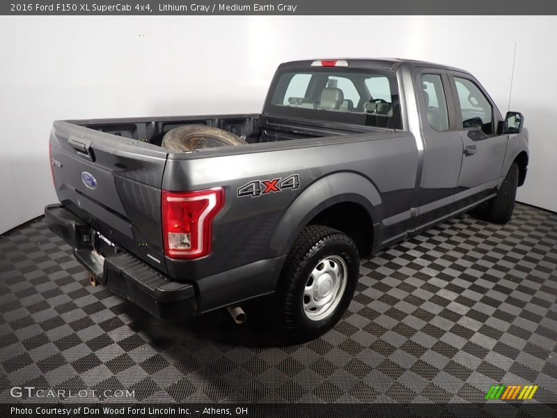 Lithium Gray / Medium Earth Gray 2016 Ford F150 XL SuperCab 4x4