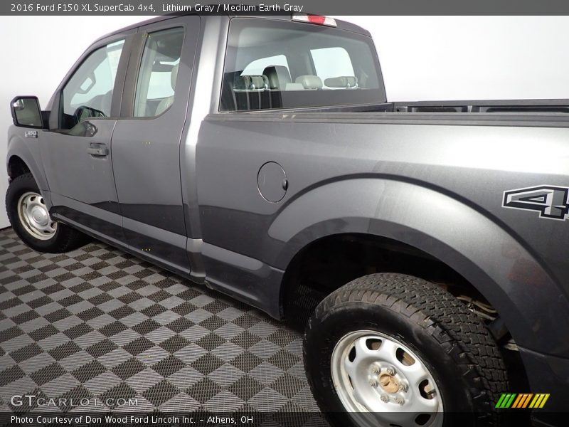 Lithium Gray / Medium Earth Gray 2016 Ford F150 XL SuperCab 4x4