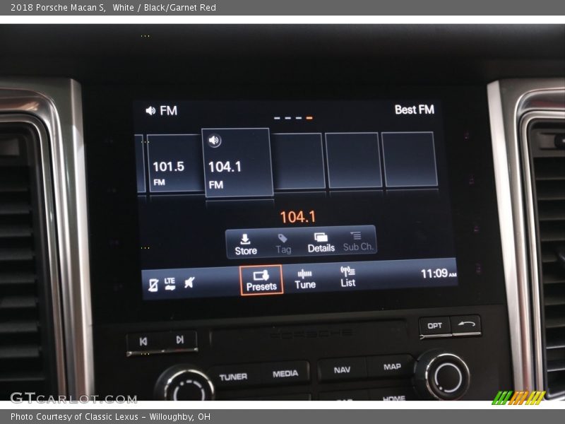 White / Black/Garnet Red 2018 Porsche Macan S