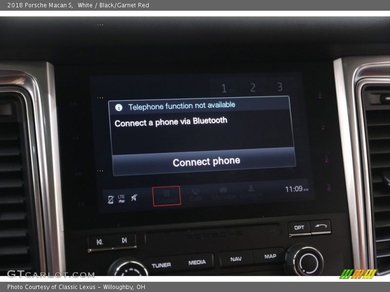 White / Black/Garnet Red 2018 Porsche Macan S
