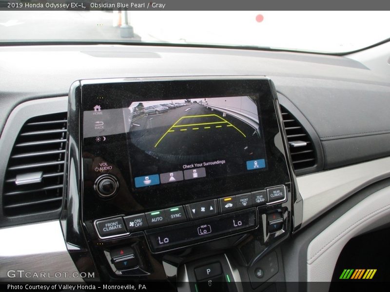 Obsidian Blue Pearl / Gray 2019 Honda Odyssey EX-L