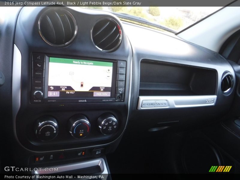 Black / Light Pebble Beige/Dark Slate Gray 2016 Jeep Compass Latitude 4x4