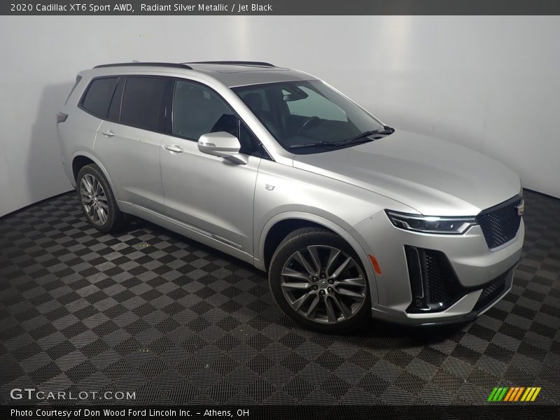 Radiant Silver Metallic / Jet Black 2020 Cadillac XT6 Sport AWD