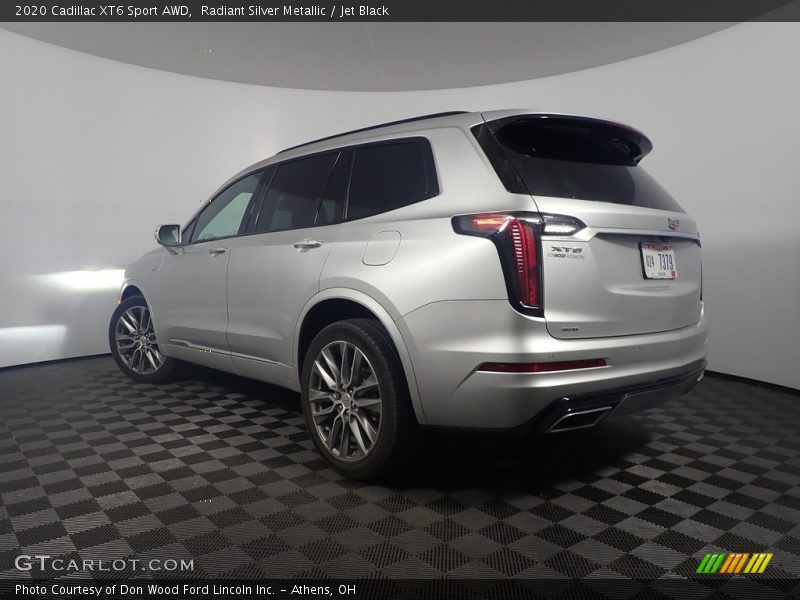 Radiant Silver Metallic / Jet Black 2020 Cadillac XT6 Sport AWD