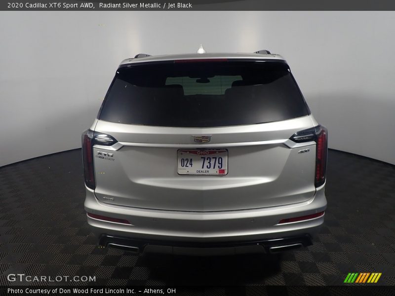 Radiant Silver Metallic / Jet Black 2020 Cadillac XT6 Sport AWD