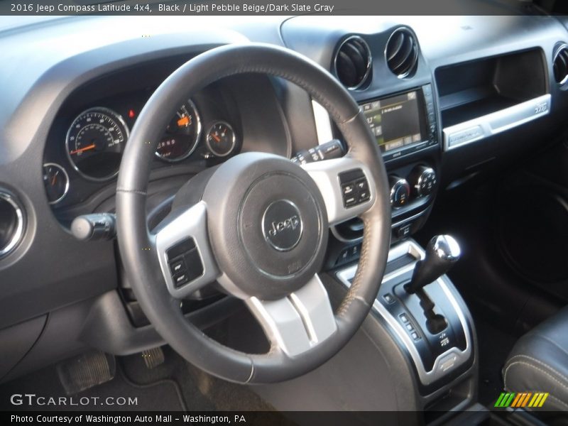 Black / Light Pebble Beige/Dark Slate Gray 2016 Jeep Compass Latitude 4x4