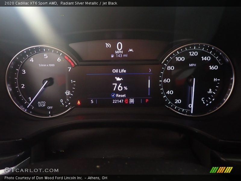 Radiant Silver Metallic / Jet Black 2020 Cadillac XT6 Sport AWD