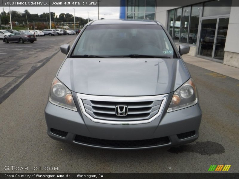 Ocean Mist Metallic / Gray 2008 Honda Odyssey EX