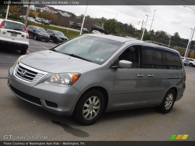 Ocean Mist Metallic / Gray 2008 Honda Odyssey EX
