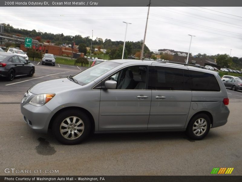 Ocean Mist Metallic / Gray 2008 Honda Odyssey EX