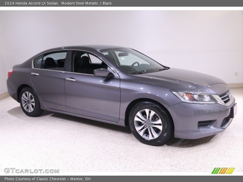 Modern Steel Metallic / Black 2014 Honda Accord LX Sedan