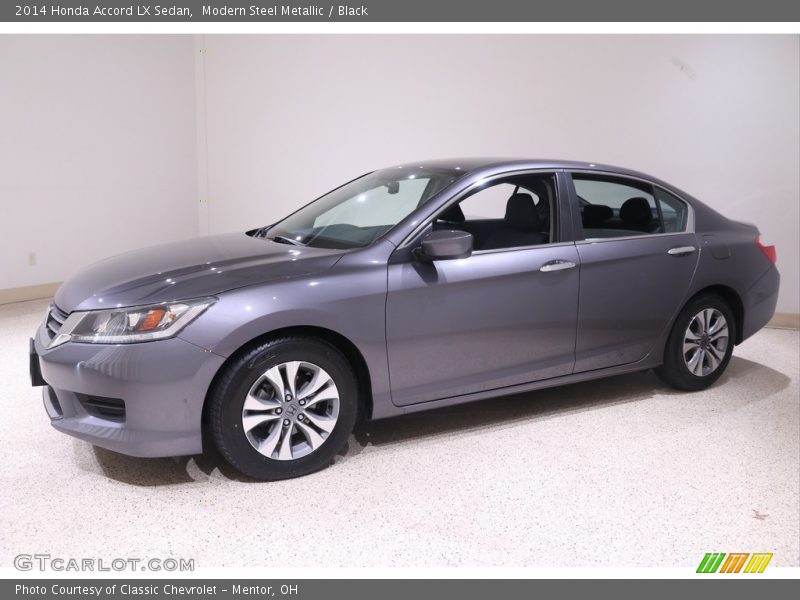 Modern Steel Metallic / Black 2014 Honda Accord LX Sedan