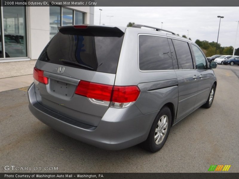 Ocean Mist Metallic / Gray 2008 Honda Odyssey EX