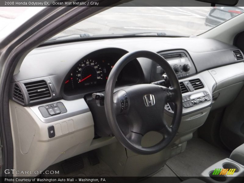 Ocean Mist Metallic / Gray 2008 Honda Odyssey EX