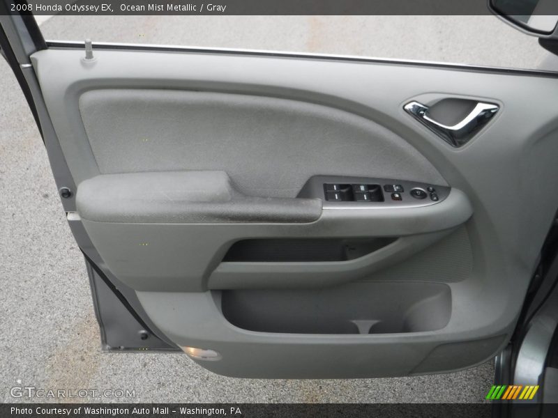 Ocean Mist Metallic / Gray 2008 Honda Odyssey EX