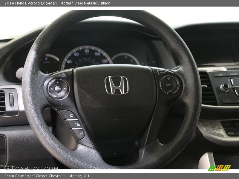 Modern Steel Metallic / Black 2014 Honda Accord LX Sedan