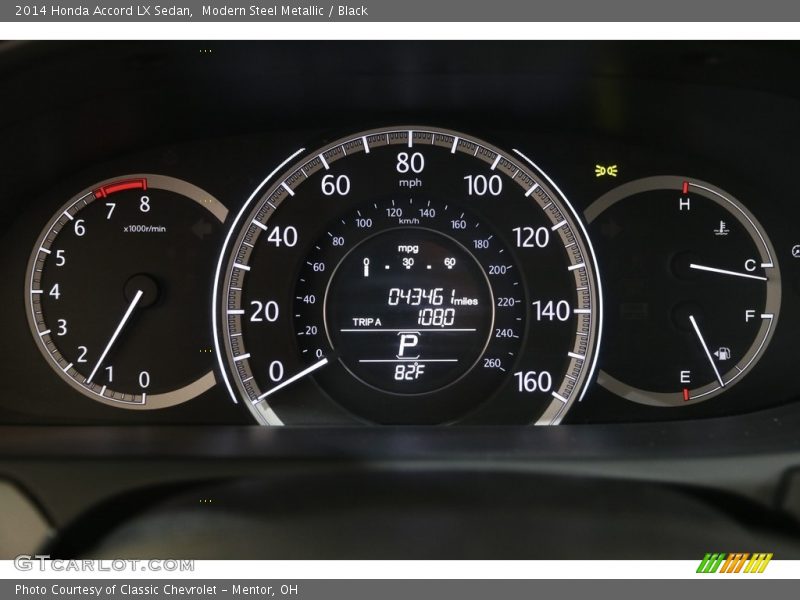 Modern Steel Metallic / Black 2014 Honda Accord LX Sedan