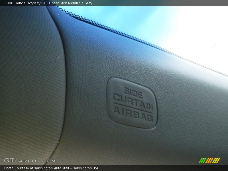 Ocean Mist Metallic / Gray 2008 Honda Odyssey EX