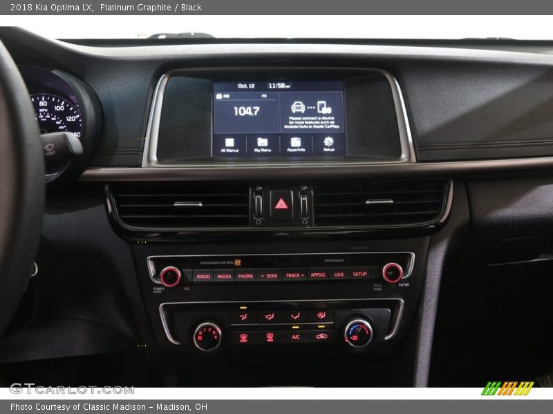 Platinum Graphite / Black 2018 Kia Optima LX