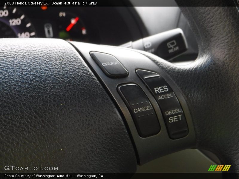 Ocean Mist Metallic / Gray 2008 Honda Odyssey EX