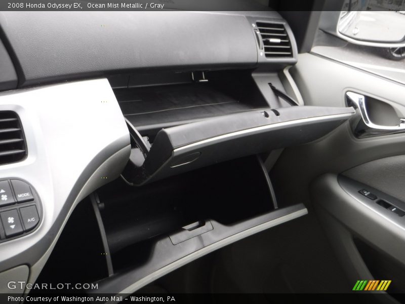 Ocean Mist Metallic / Gray 2008 Honda Odyssey EX