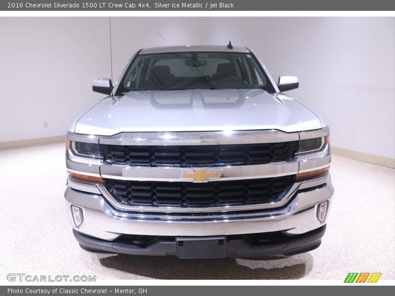 Silver Ice Metallic / Jet Black 2016 Chevrolet Silverado 1500 LT Crew Cab 4x4