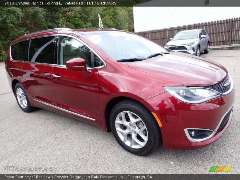 Velvet Red Pearl / Black/Alloy 2018 Chrysler Pacifica Touring L