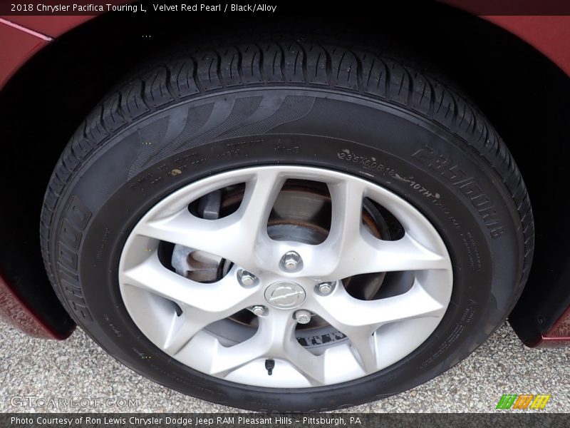 Velvet Red Pearl / Black/Alloy 2018 Chrysler Pacifica Touring L