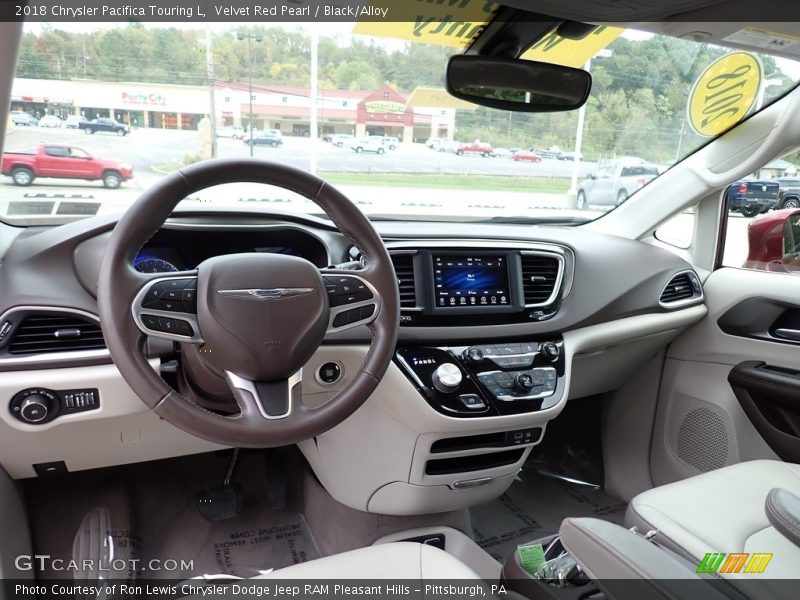 Velvet Red Pearl / Black/Alloy 2018 Chrysler Pacifica Touring L