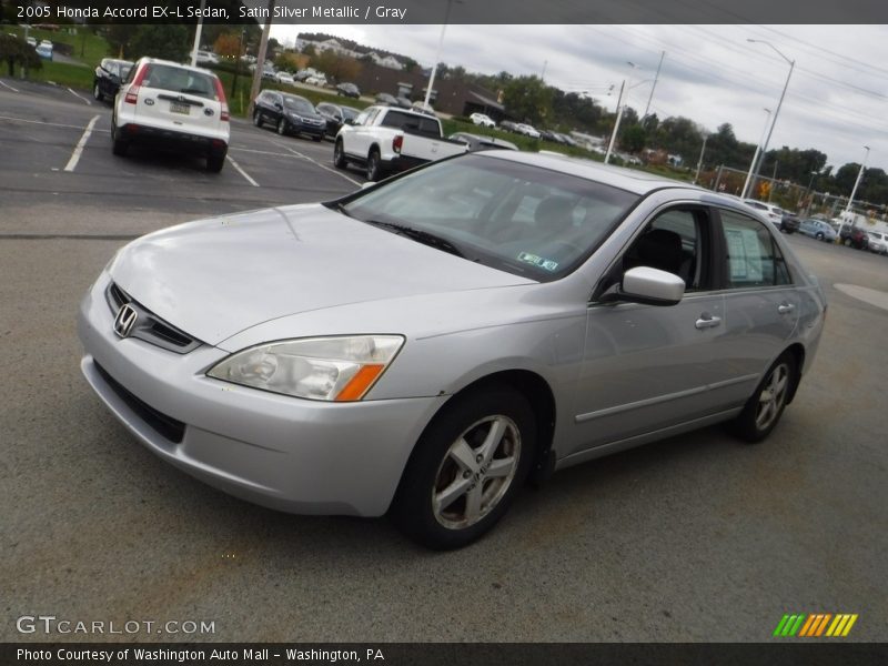Satin Silver Metallic / Gray 2005 Honda Accord EX-L Sedan