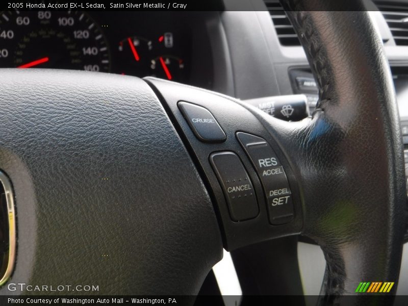 Satin Silver Metallic / Gray 2005 Honda Accord EX-L Sedan