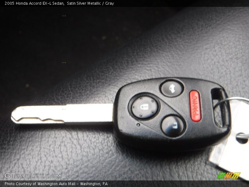 Satin Silver Metallic / Gray 2005 Honda Accord EX-L Sedan