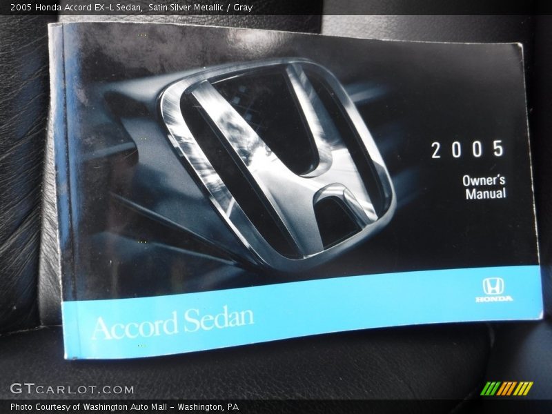 Satin Silver Metallic / Gray 2005 Honda Accord EX-L Sedan