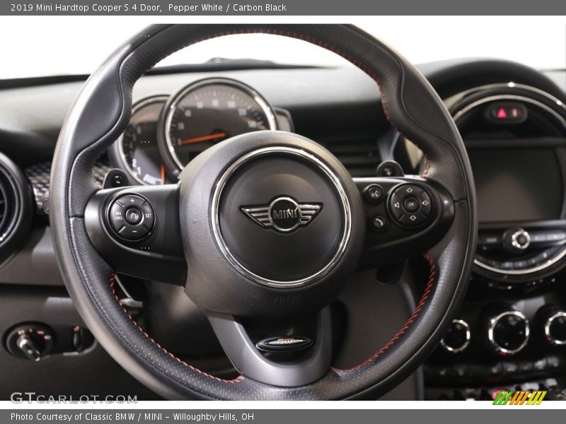 Pepper White / Carbon Black 2019 Mini Hardtop Cooper S 4 Door
