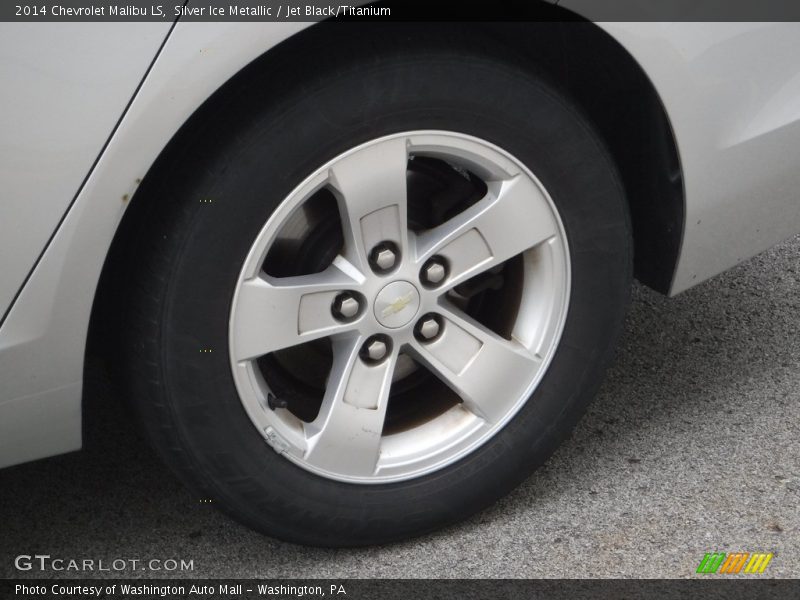 Silver Ice Metallic / Jet Black/Titanium 2014 Chevrolet Malibu LS