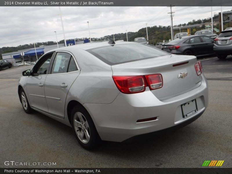 Silver Ice Metallic / Jet Black/Titanium 2014 Chevrolet Malibu LS