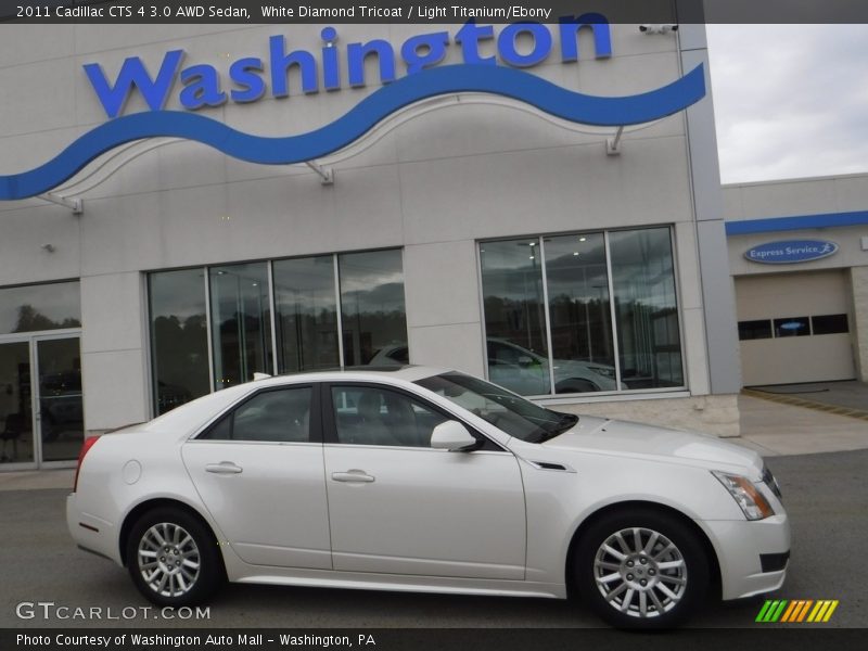 White Diamond Tricoat / Light Titanium/Ebony 2011 Cadillac CTS 4 3.0 AWD Sedan