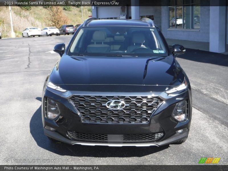 Twilight Black / Espresso/Gray 2019 Hyundai Santa Fe Limited AWD