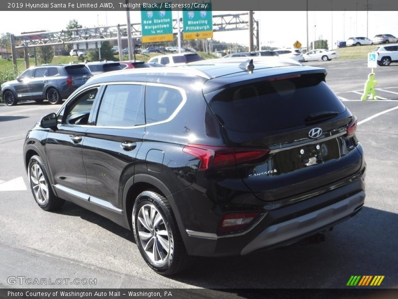 Twilight Black / Espresso/Gray 2019 Hyundai Santa Fe Limited AWD